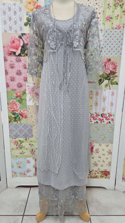 Grey 3-Piece Dress Set LR0664