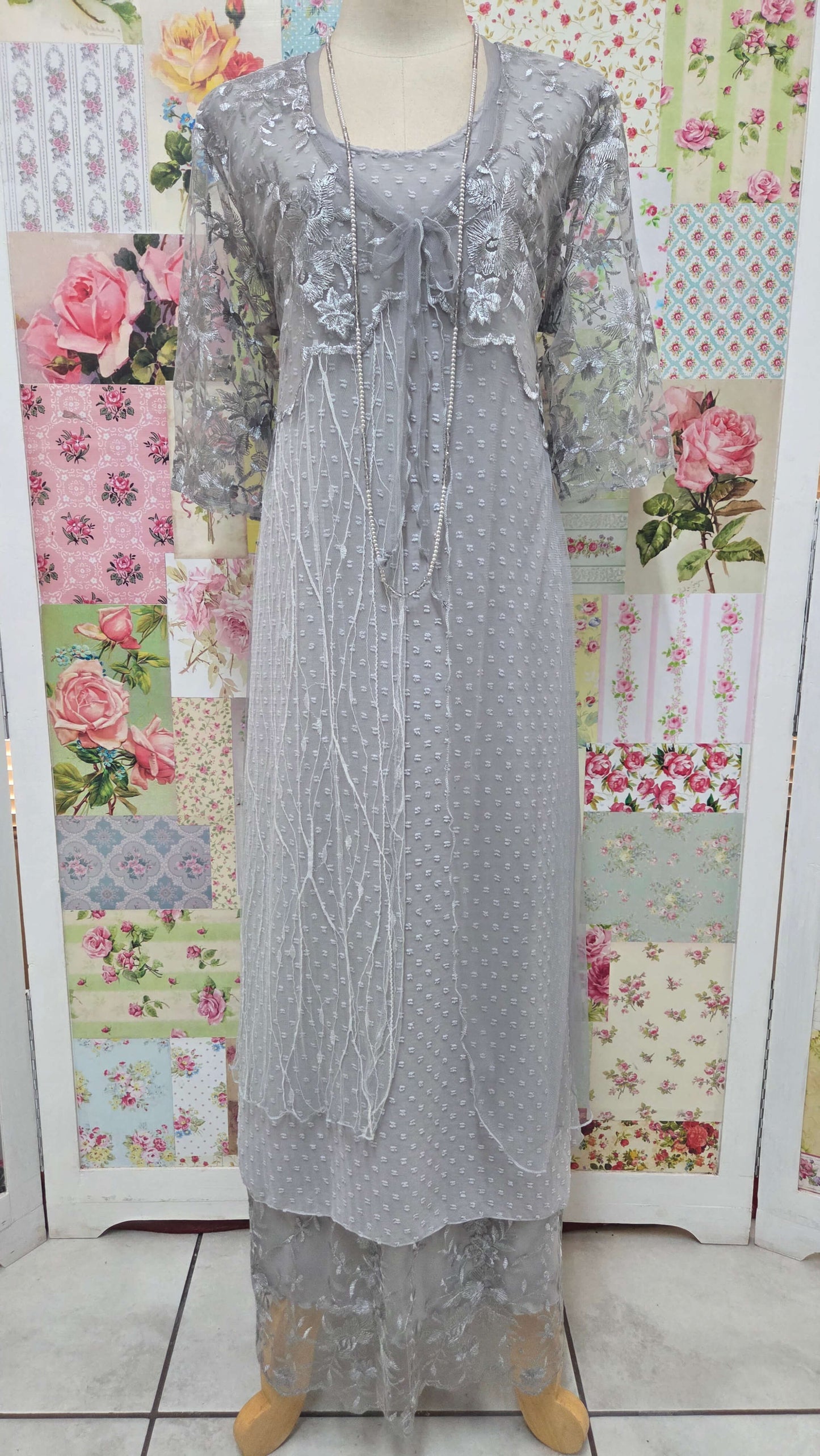 Grey 3-Piece Dress Set LR0664