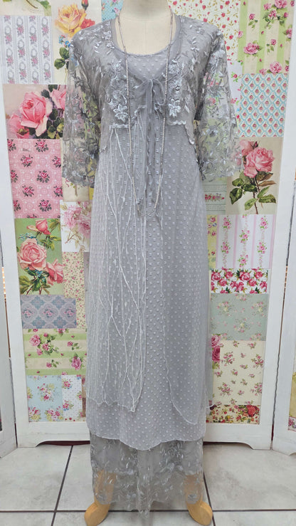 Grey 3-Piece Dress Set LR0664