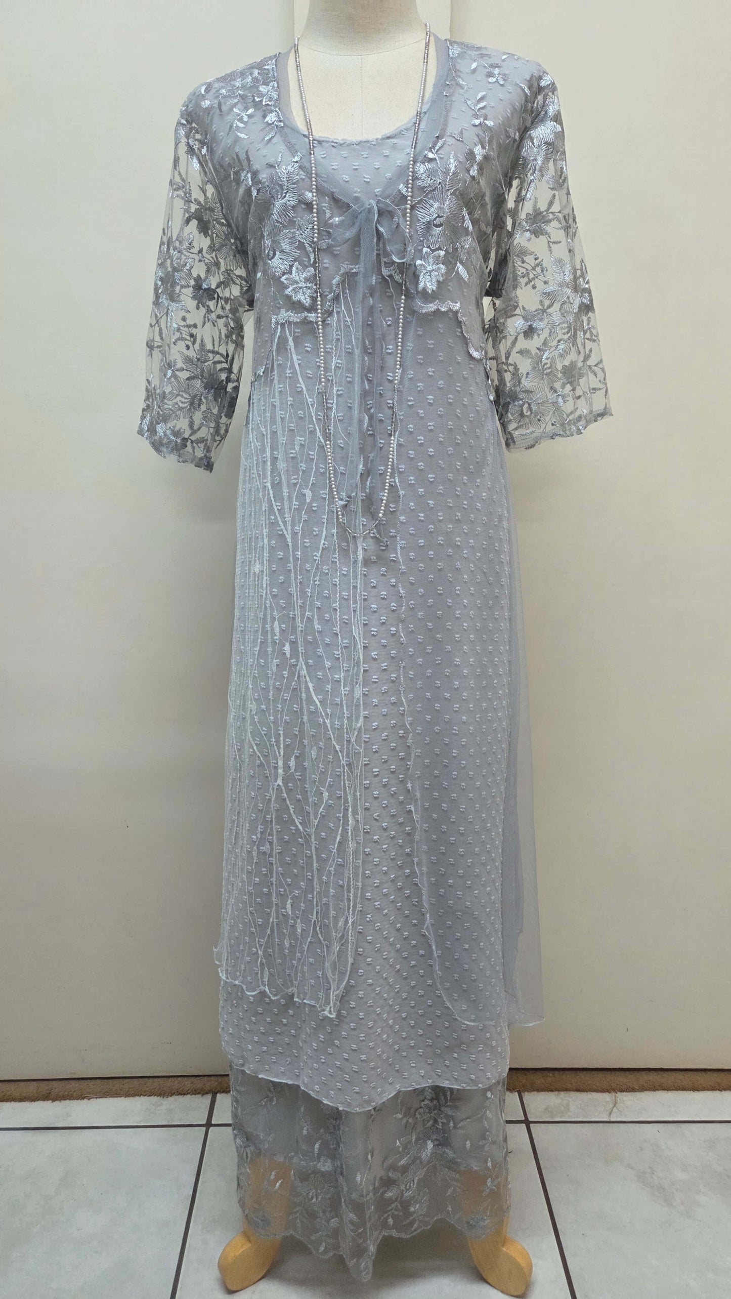 Grey 3-Piece Dress Set LR0664