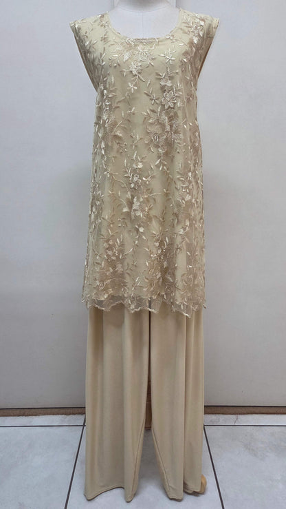 Champagne 3_Piece Pants Set LR0595