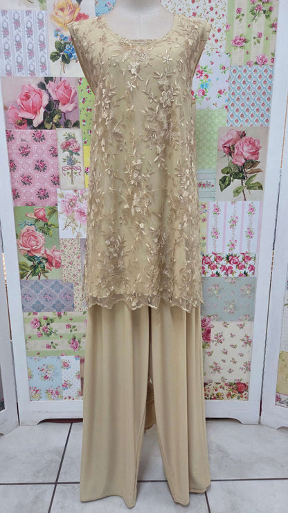 Champagne 3_Piece Pants Set LR0595