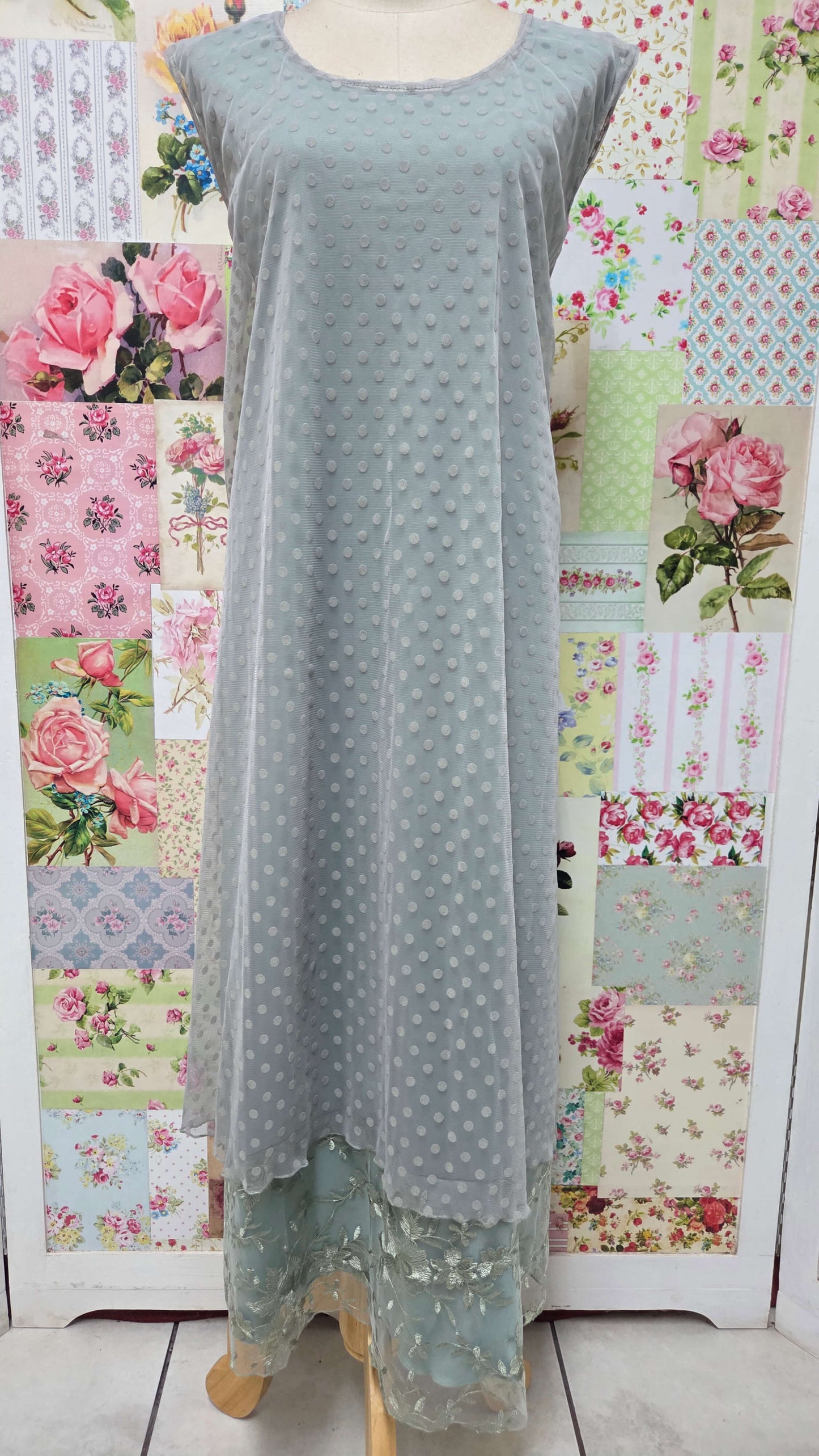 Sage Green Dress Set LR0107