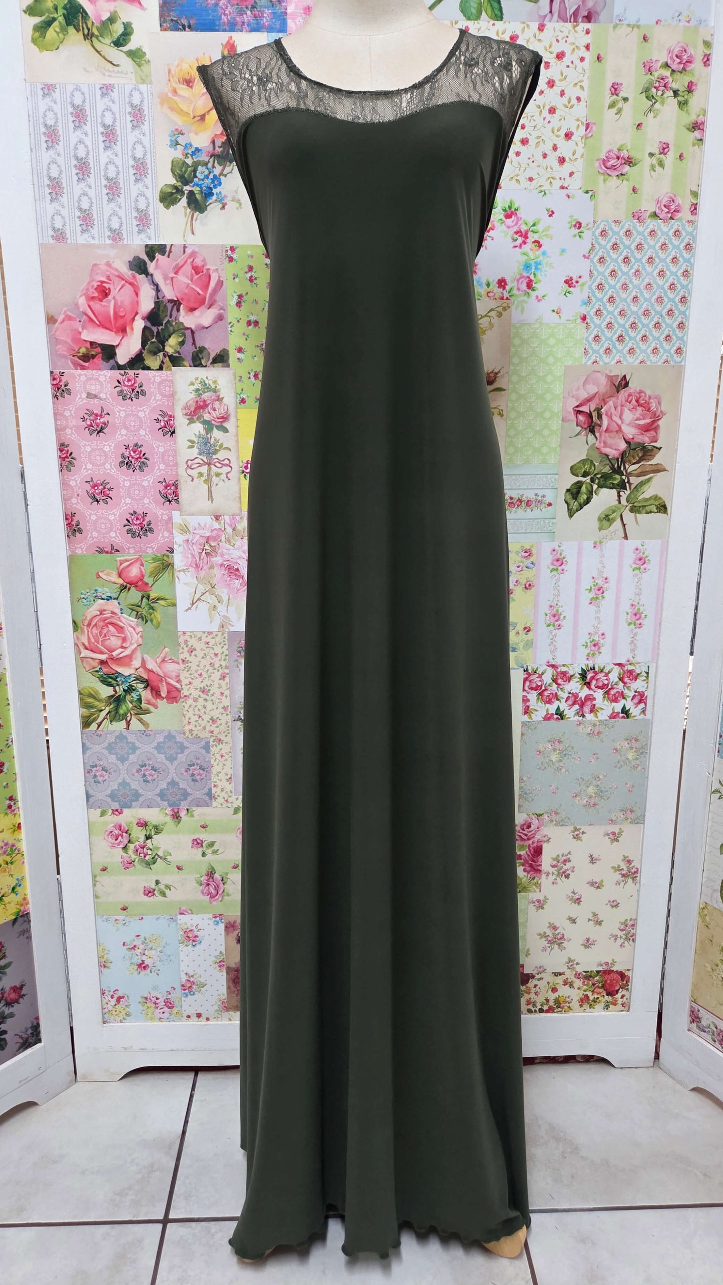 Olive Green 2-Piece Dress Set LR0585