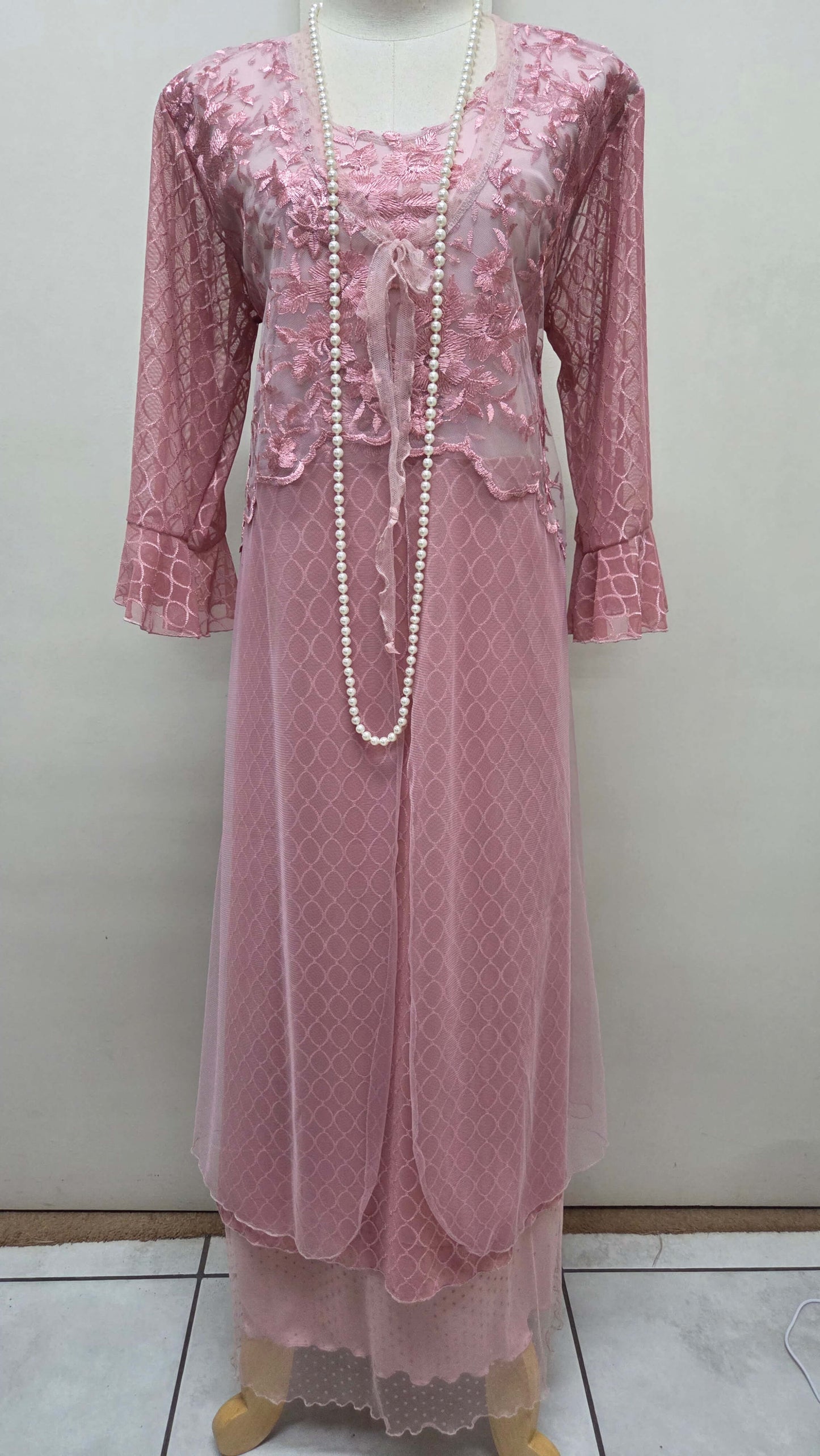 Soft Pink 3-Piece Dress Set LR0605