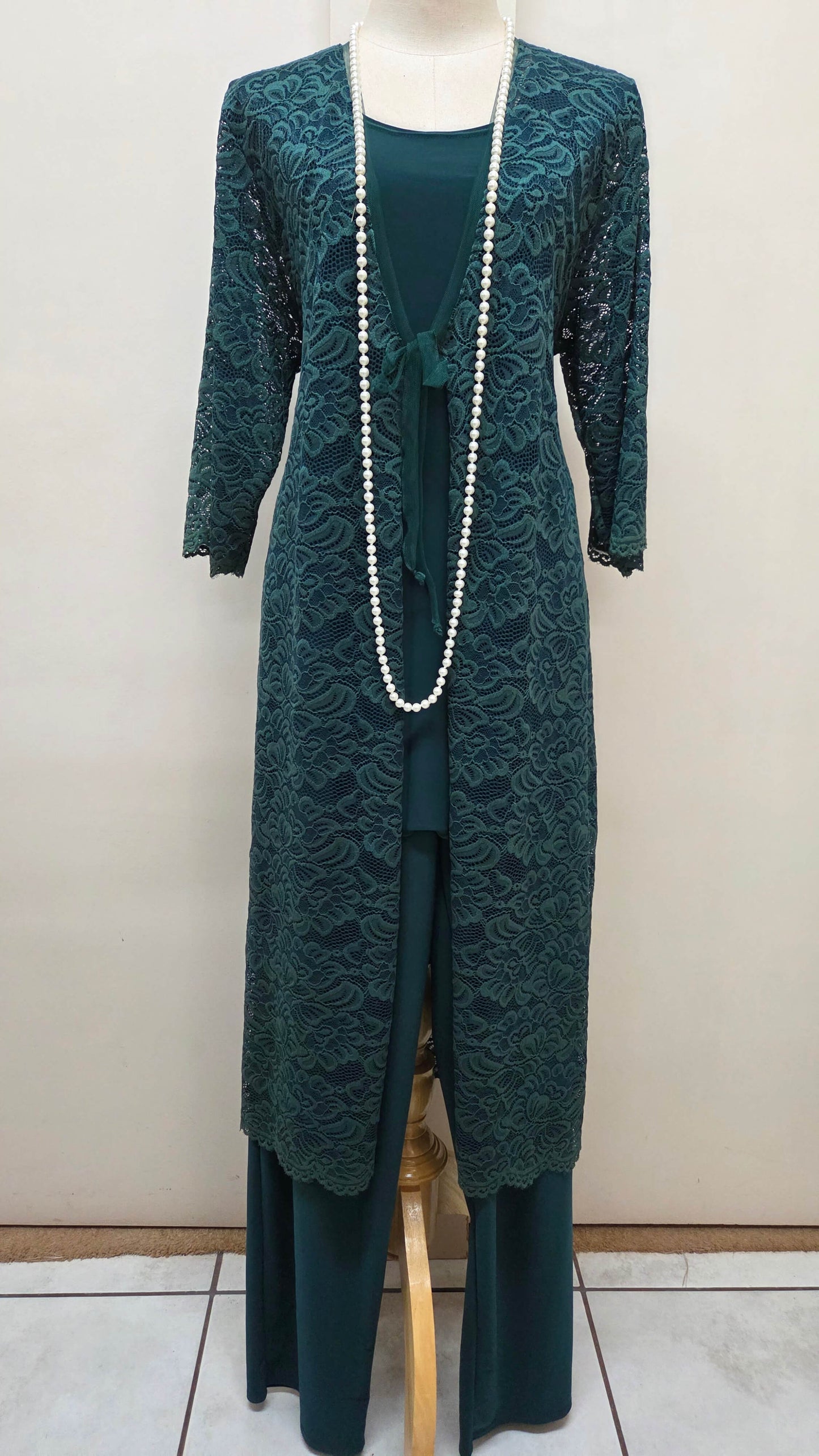 Emerald Green 3-Piece Pants Set LR0708