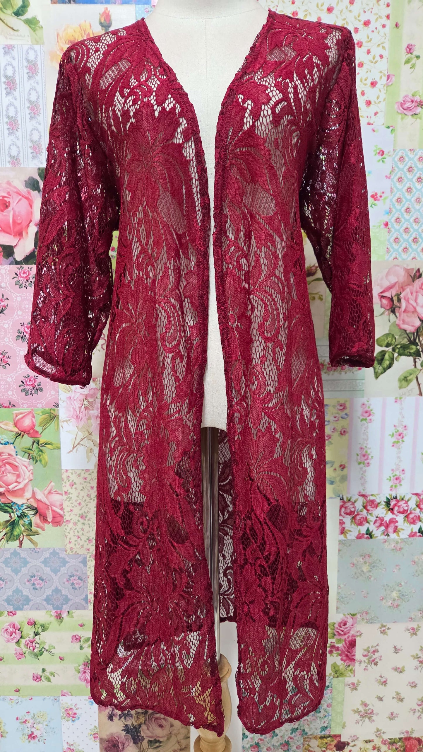 Maroon 3-Piece Pants Set LR0446
