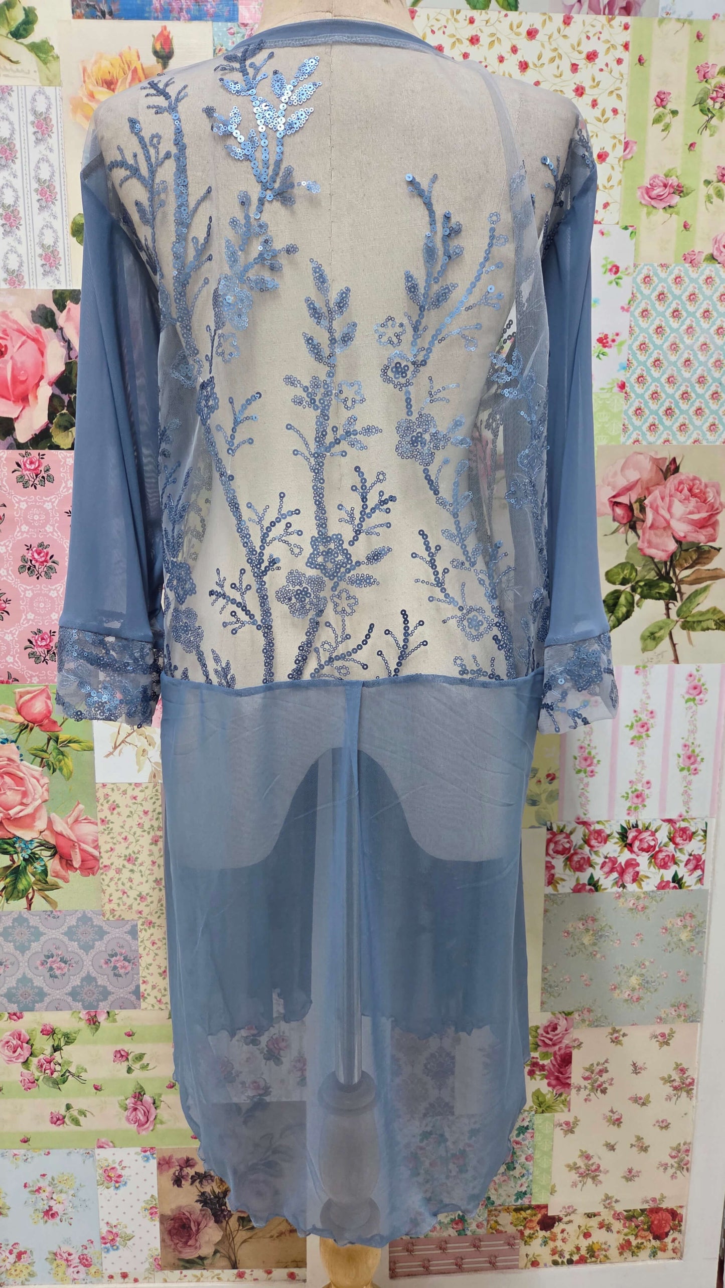 Dusty Blue 3-Piece Pants Set LR0616
