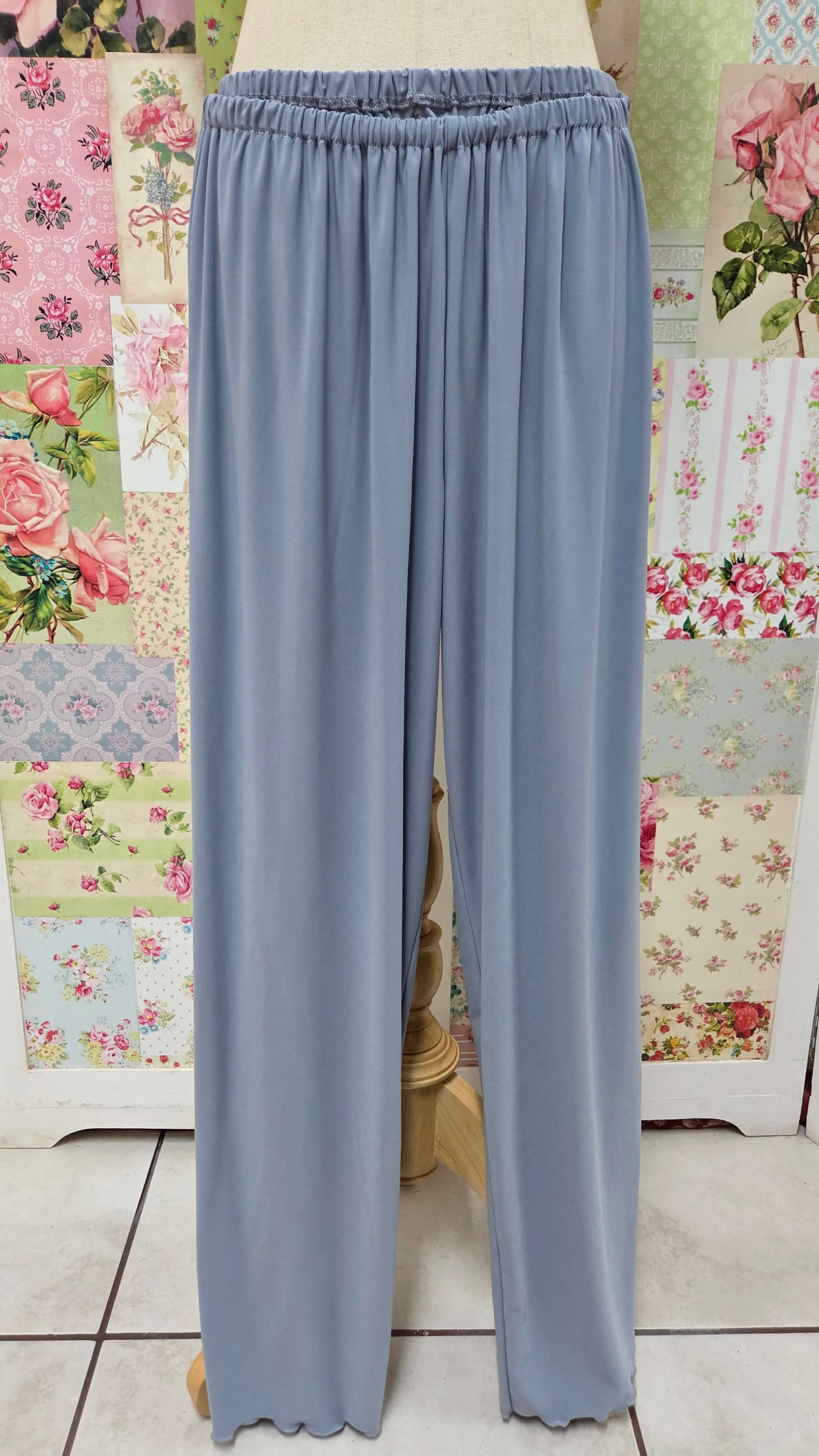 Dusty Blue 3-Piece Pants Set LR0616