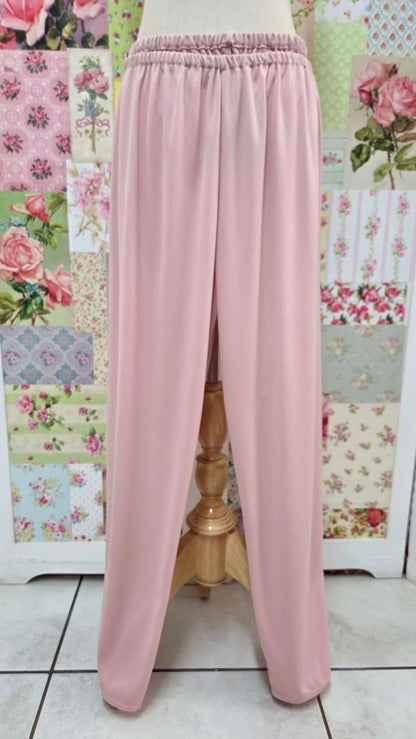 Dusty Pink Lace 3-Piece Pants Set AG04