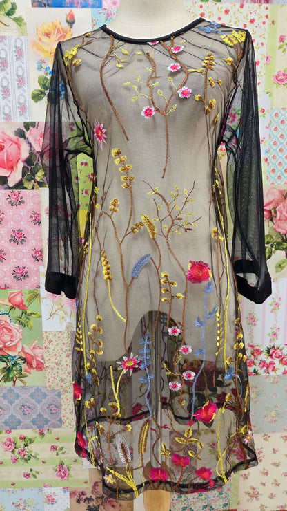 Black Printed Top LR0549