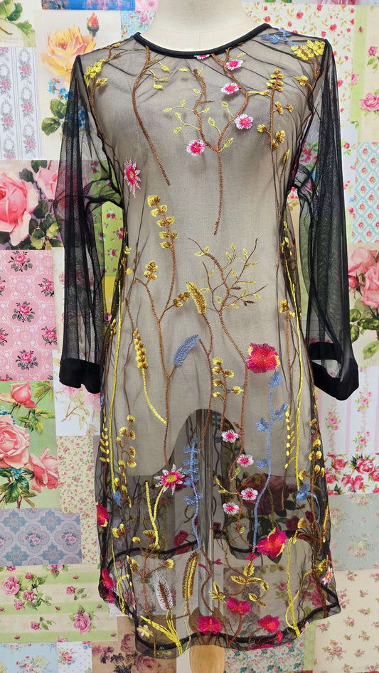 Black Printed Top LR0549