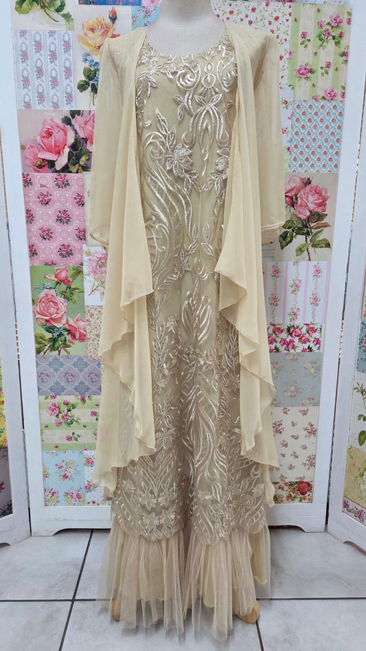 Champagne 2-Piece Dress Set LR0701