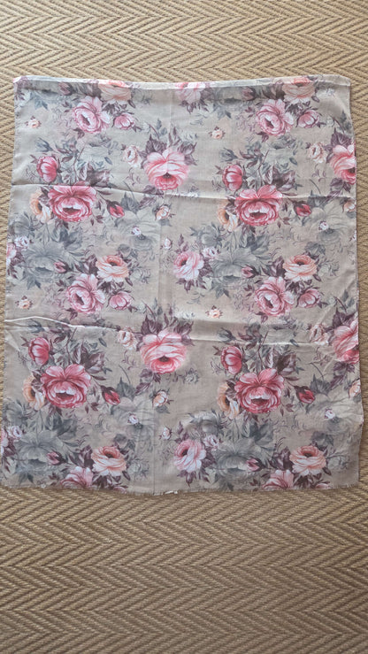 Taupe Printed Chiffon Scarf SE0294