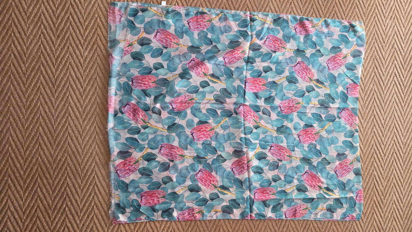 Green Printed Scarf SE0305