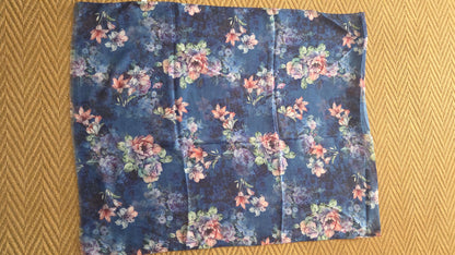 Blue Floral Scarf SE045
