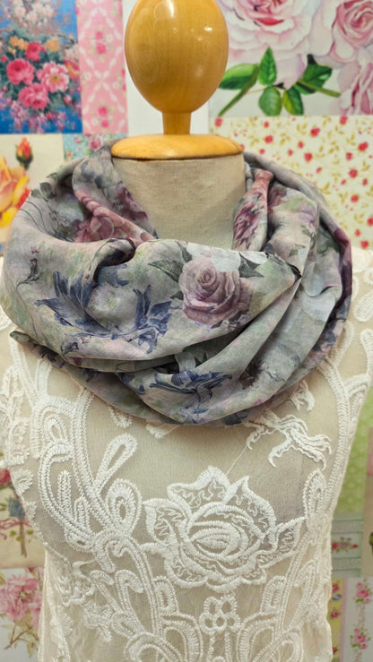 Green Printed Scarf SE0292