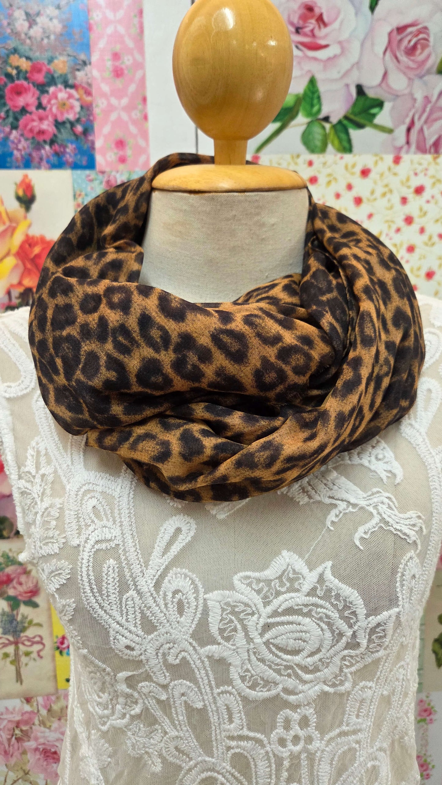 Leopard Print Scarf SE0299
