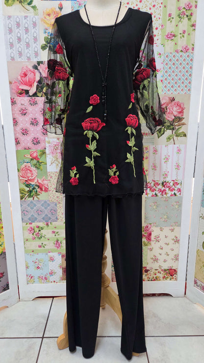 Black & Red Top LR0231