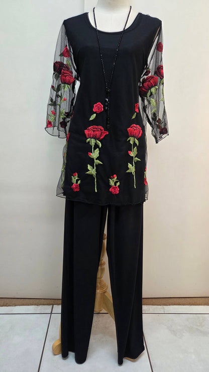 Black & Red Top LR0231