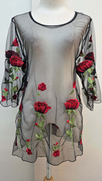 Black & Red Top LR0231