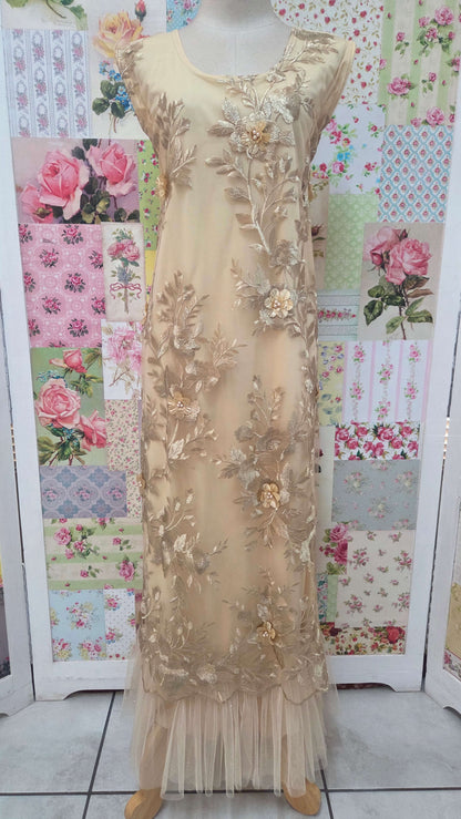 Champagne 2-Piece Dress Set LR0701