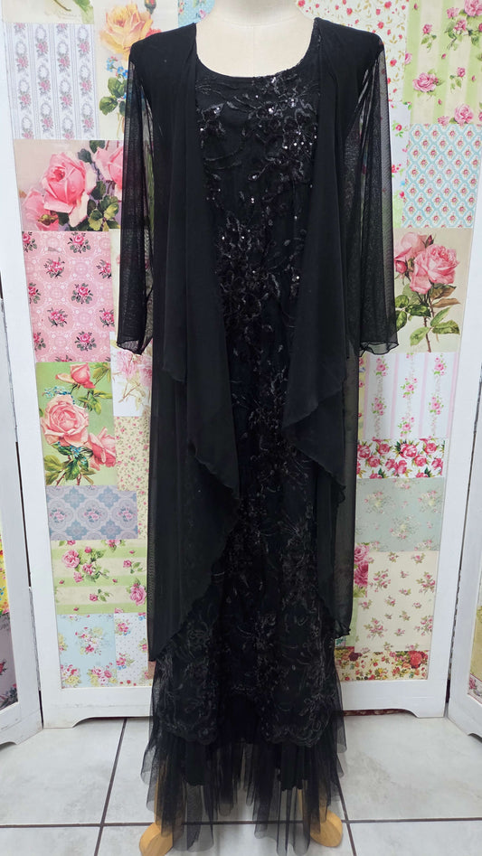 Black 2-Piece Dress Set LR0693