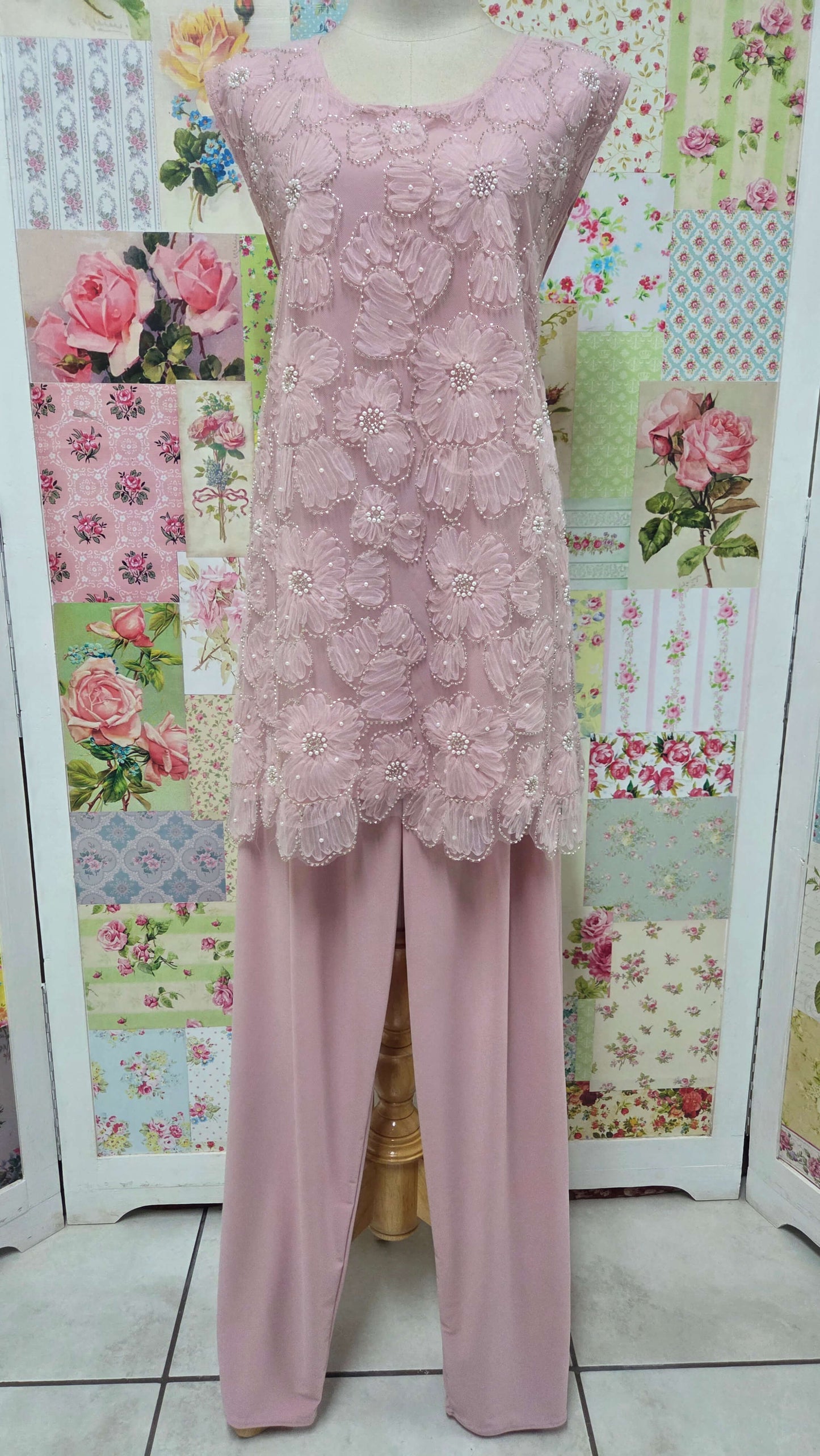Soft Pink Pants Set LR0704