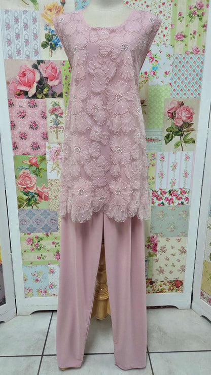 Soft Pink Pants Set LR0704