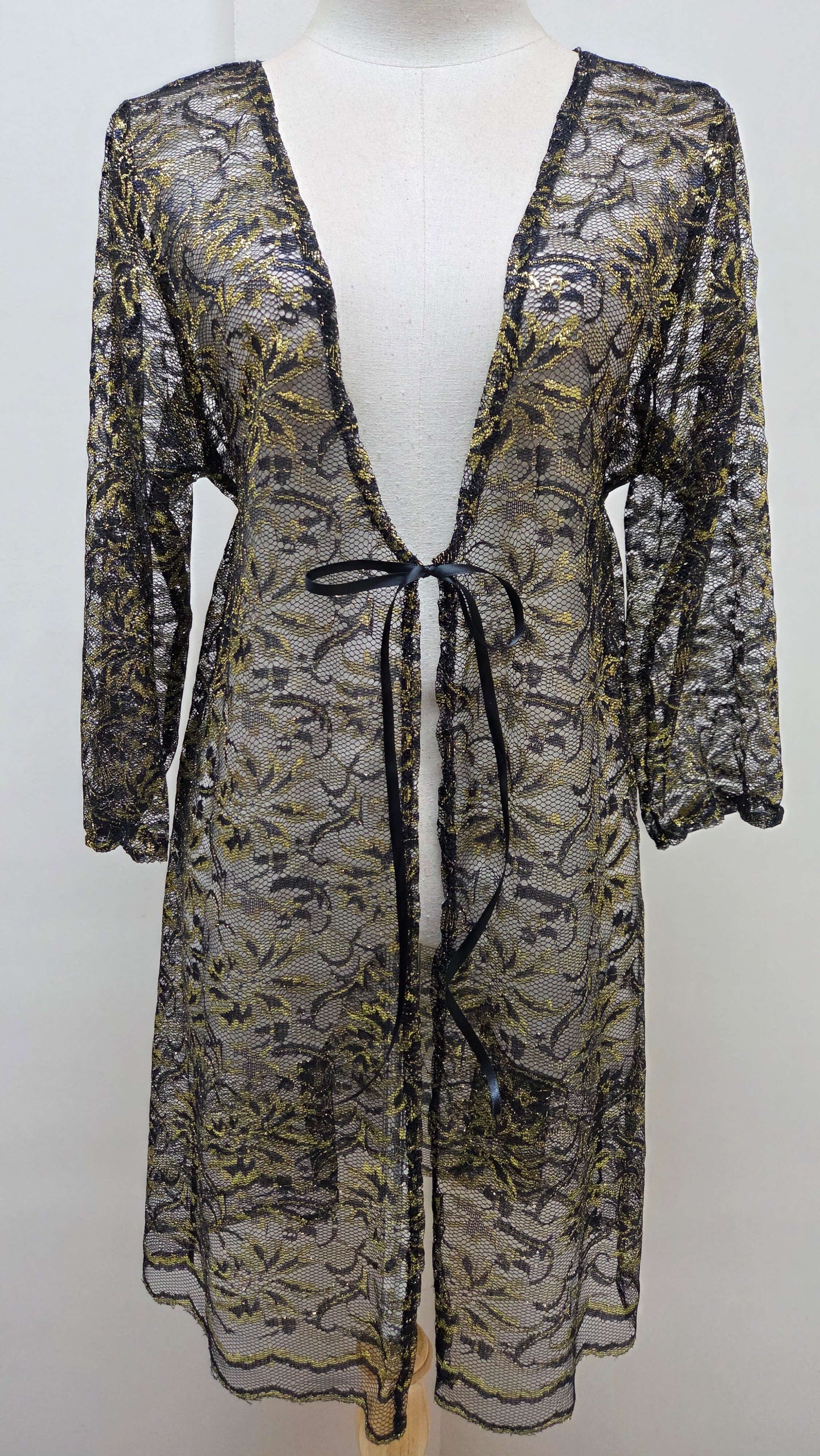 Black & Gold Lace Jacket PG0106