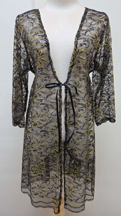Black & Gold Lace Jacket PG0106