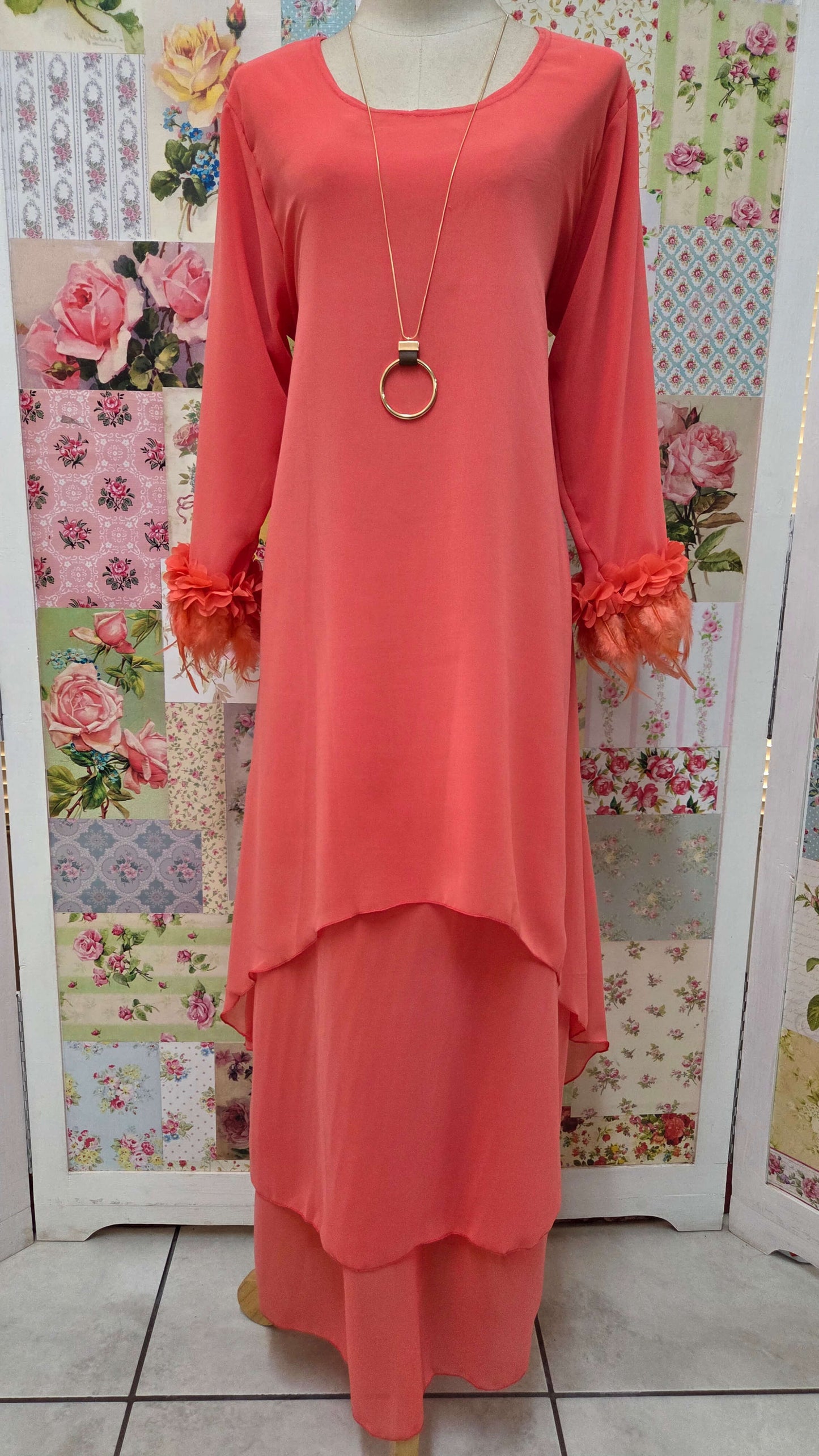 Coral Dress LR0525