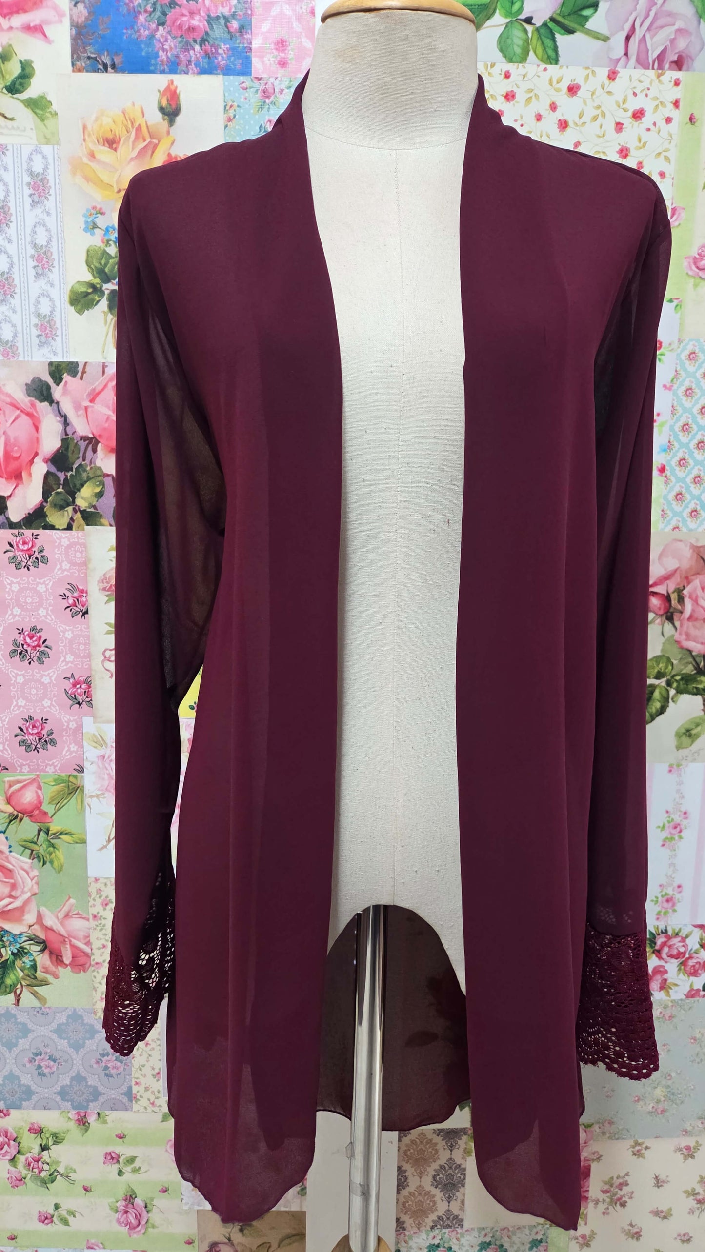 Burgundy 3-Piece Pants Set LR0397