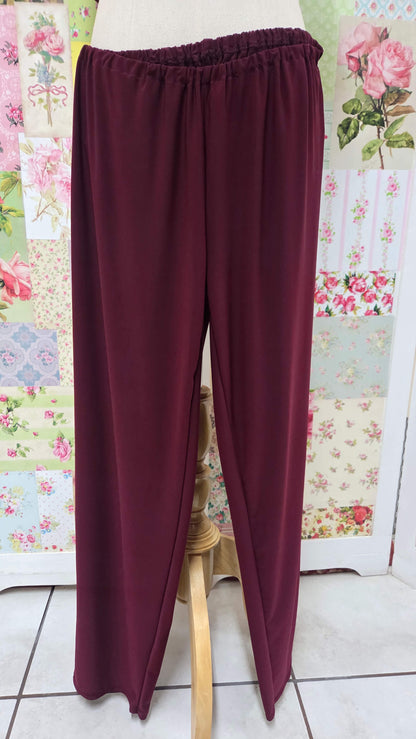 Burgundy 3-Piece Pants Set LR0397