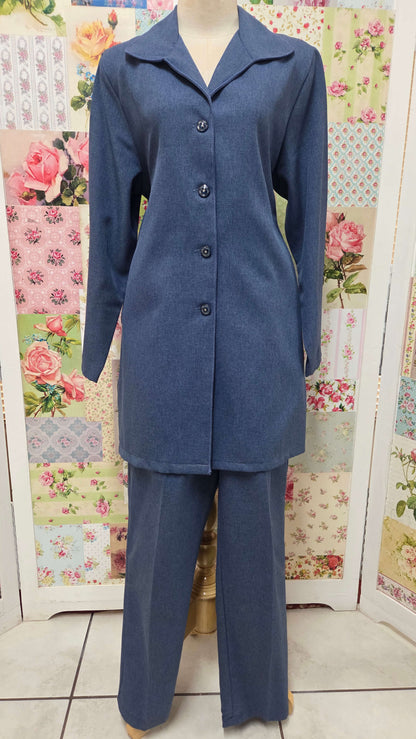 Blue 2-Piece Pants Set BS028