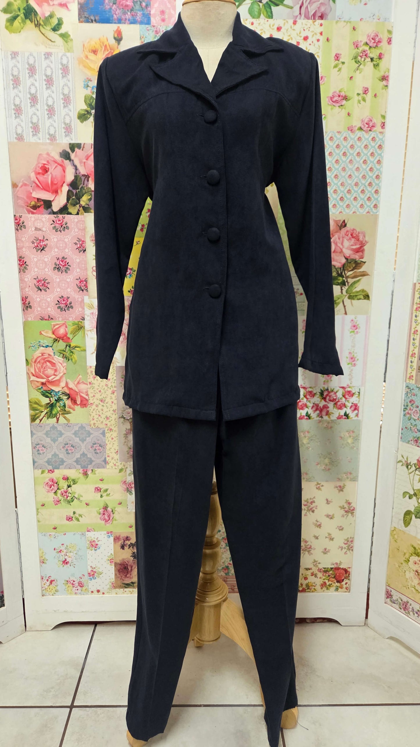 Navy 2-Piece Pants Set BS070