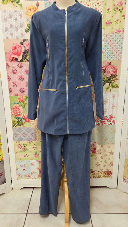 Dusty Blue 2-Piece Pants Set BS0137