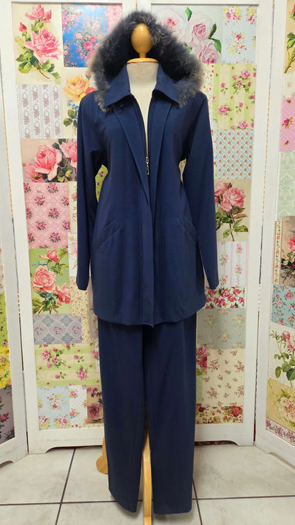 Navy Blue 2-Piece Pants Set YO017