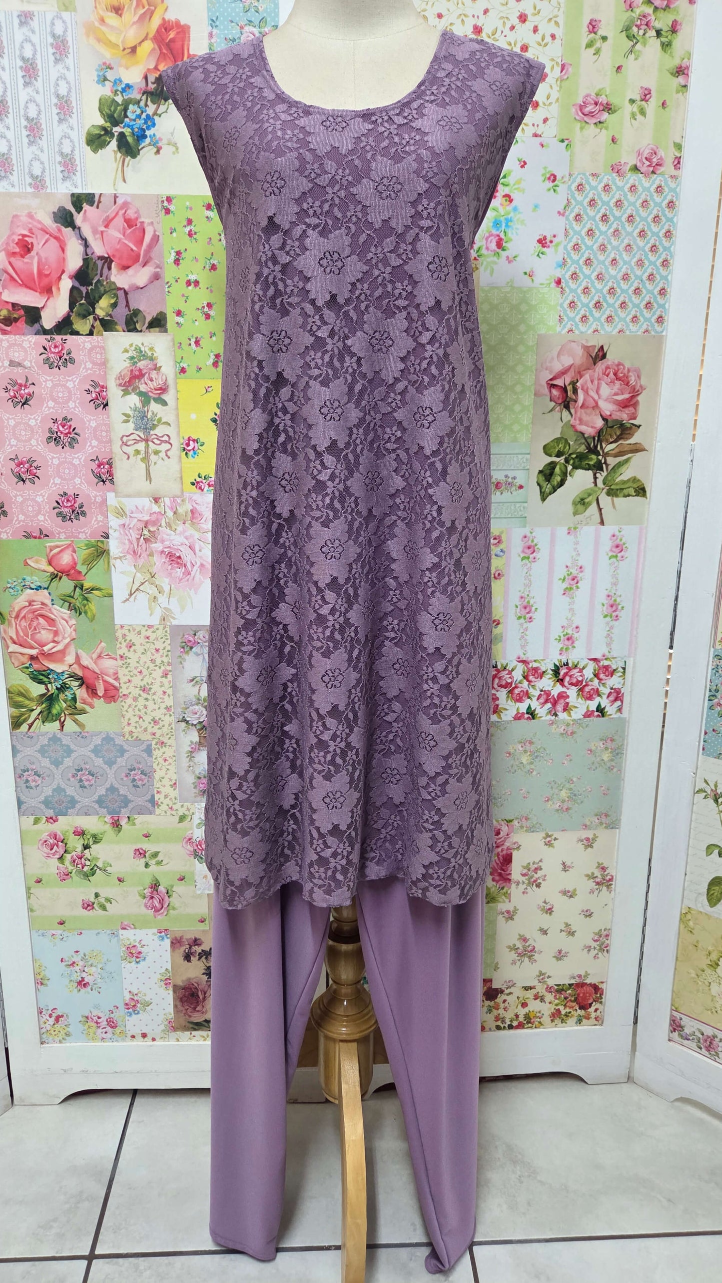 Mauve 3-Piece Pants Set LR0464