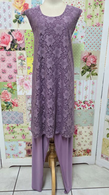 Mauve 3-Piece Pants Set LR0464