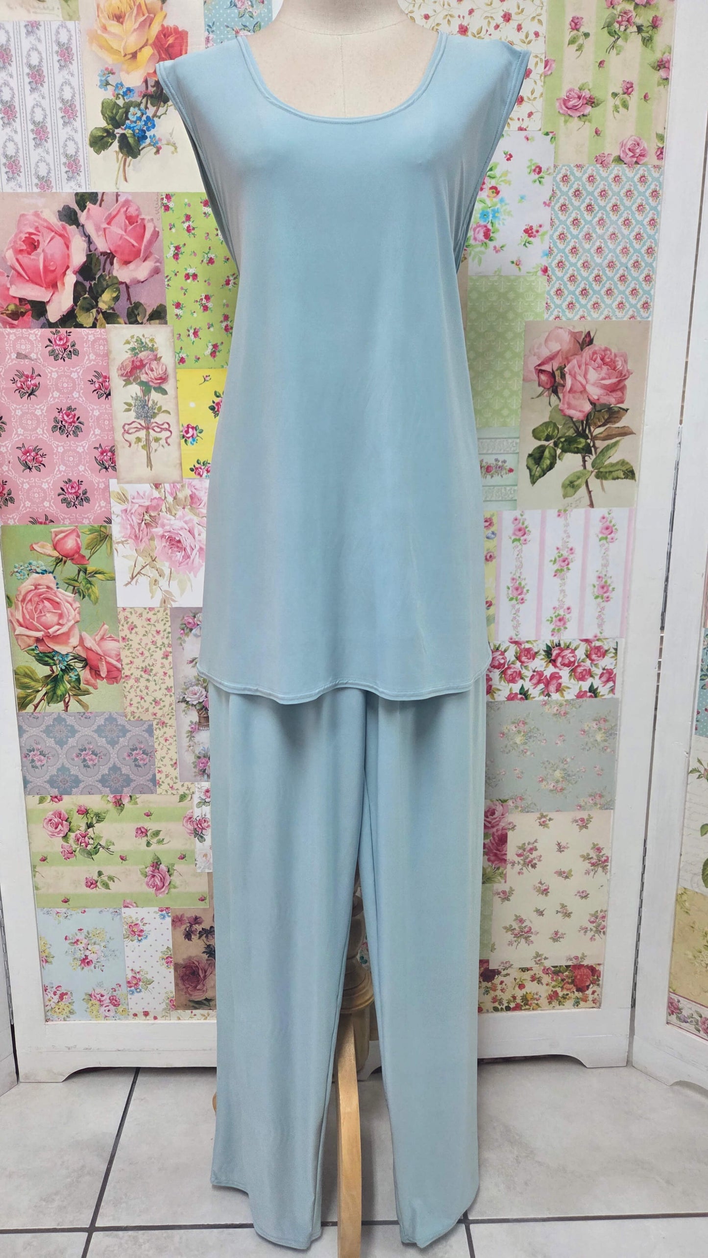 Sea Green 3-Piece Pants Set LR0551