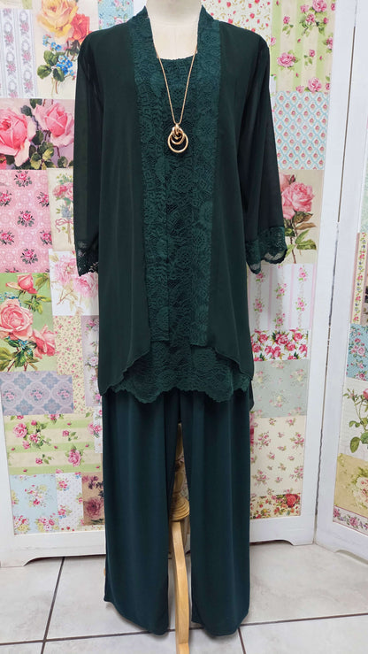 Emerald Green Pants Set LR0641