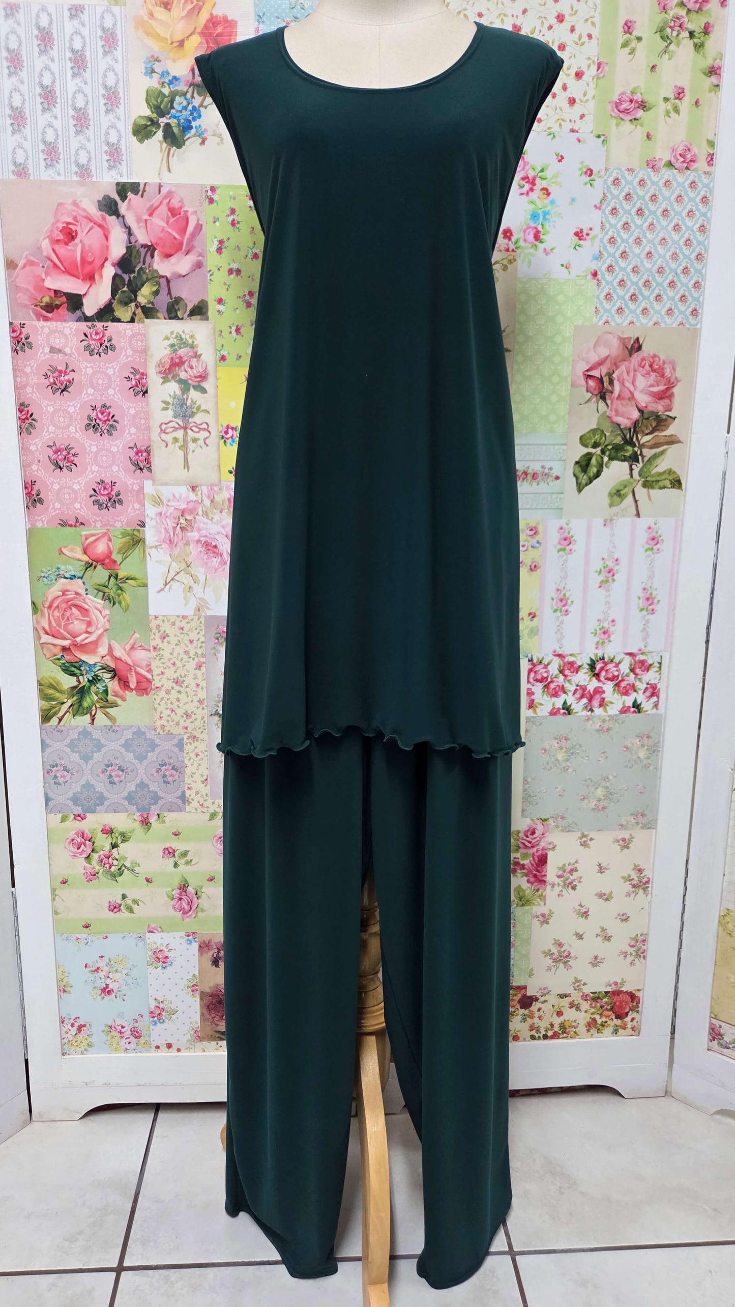 Forest Green 3-Piece Pants Set BS066