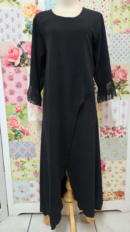 Black 2-Piece Pants Set LR0424