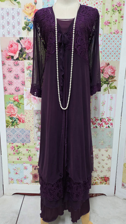 Plum 3-Piece Dress Set LR0691