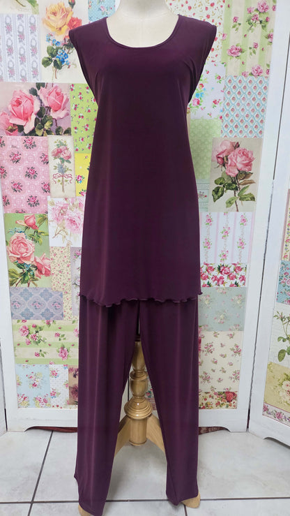 Plum 3-Piece Pants Set LR0450