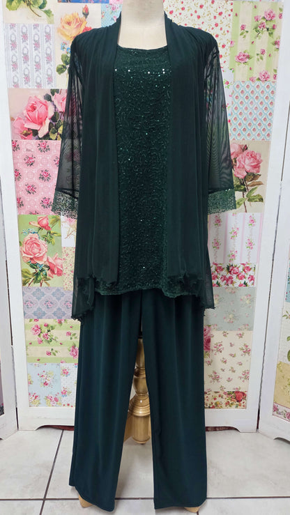 Forest Green 3-Piece Pants Set LR0312