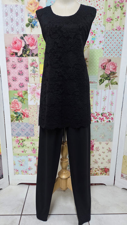 Black 3-Piece Pants Set LR0579