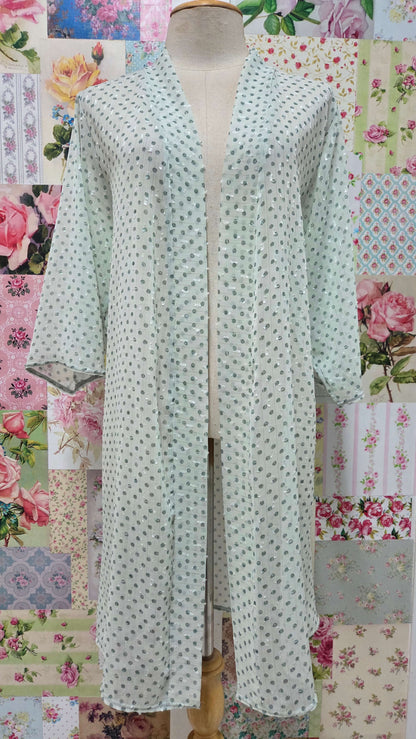 Sage Green Polka Dot 3-Piece Pants Set LR0414
