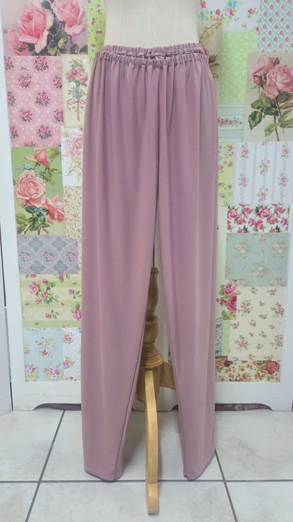 Dusty Pink Lace 3-Piece Pants Set LR0327